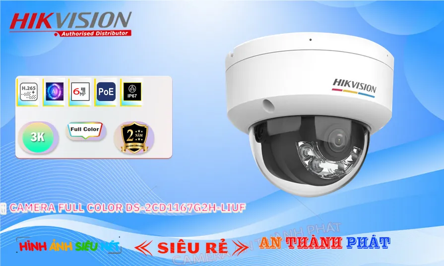 DS-2CD1167G2H-LIUF sắc nét Hikvision