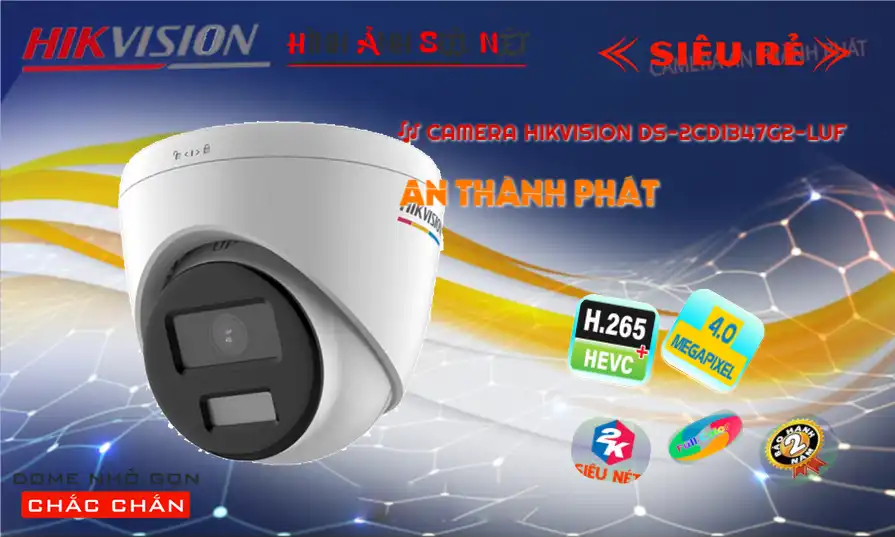 DS-2CD1347G2-LUF sắc nét Hikvision