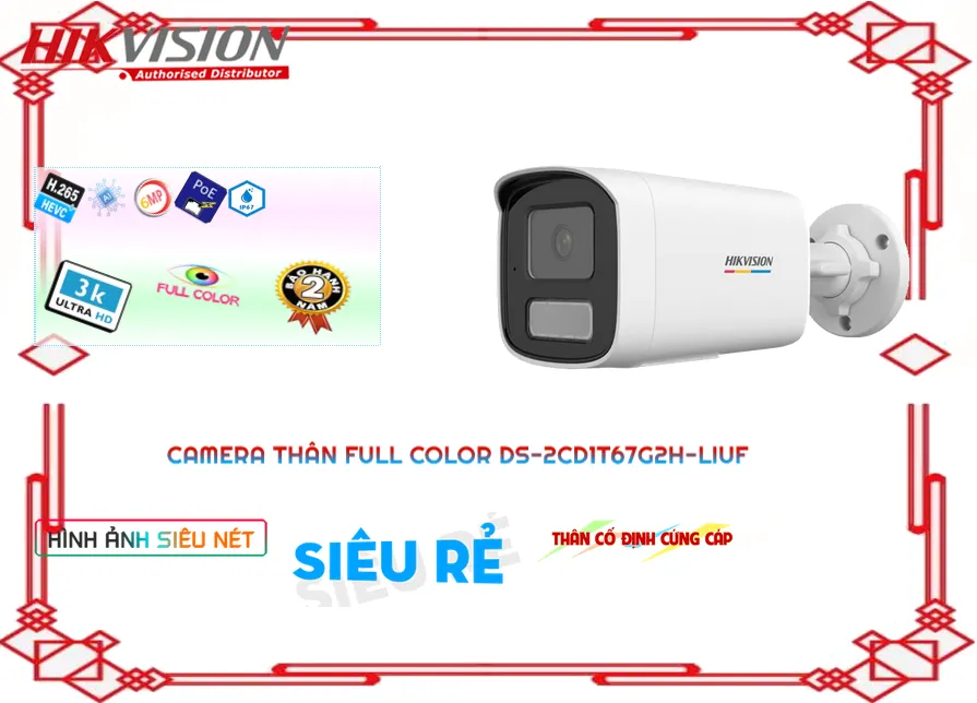 Camera Hikvision DS-2CD1T67G2H-LIUF,Thông số DS-2CD1T67G2H-LIUF,DS-2CD1T67G2H-LIUF giá mới nhất,DS-2CD1T67G2H-LIUF Công Nghệ POE  Bán Sỉ, Camera quan sát DS 2CD1T67G2H LIUF,DS-2CD1T67G2H-LIUF bán chạy nhất,Giá Bán DS-2CD1T67G2H-LIUF Hình ảnh sắc nét với Ultra 4k lite ,DS-2CD1T67G2H-LIUF Chính hãng,Bán rẻ DS-2CD1T67G2H-LIUF,Giá DS-2CD1T67G2H-LIUF,thông số DS-2CD1T67G2H-LIUF,DS-2CD1T67G2H-LIUF Giá rẻ nhất,DS-2CD1T67G2H-LIUF Giá Khuyến Mãi,DS-2CD1T67G2H-LIUF Đang giảm giá