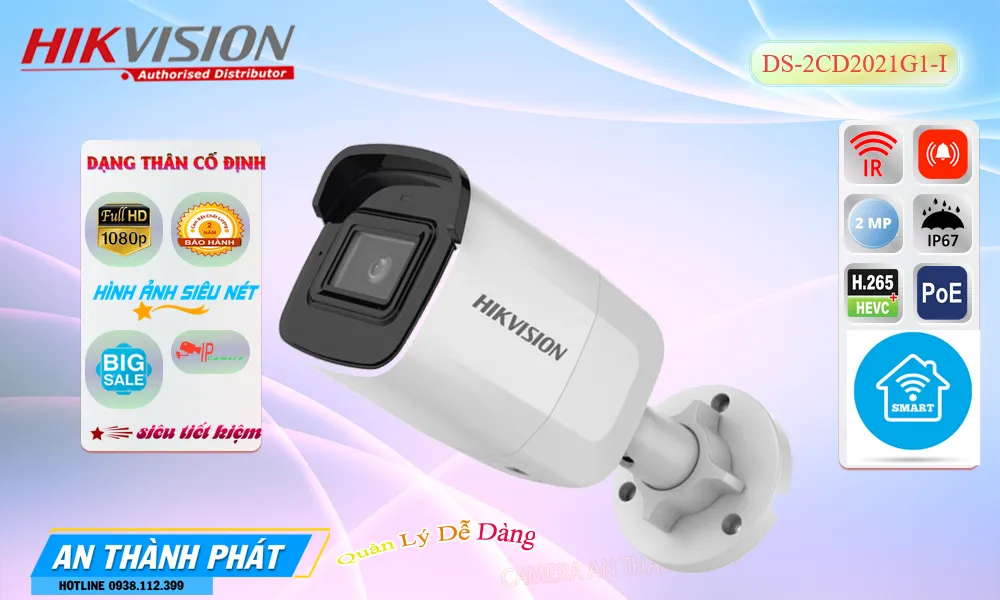 DS-2CD2021G1-I sắc nét Hikvision ➠ DS-2CD2021G1-I sắc nét Hikvision ➠