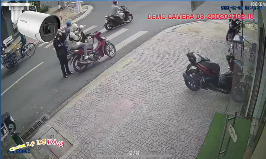Camera IP thân trụ hồng ngoại 4MP DS-2CD2043G2-IU Camera IP thân trụ hồng ngoại 4MP DS-2CD2043G2-IU