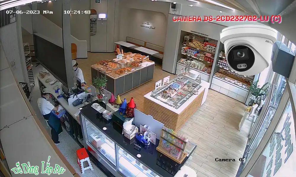 ➠  DS-2CD2327G2-LU (C) sắc nét Hikvision