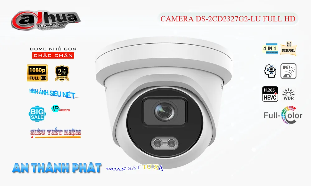 Camera  Hikvision DS-2CD2327G2-LU Thiết kế Đẹp