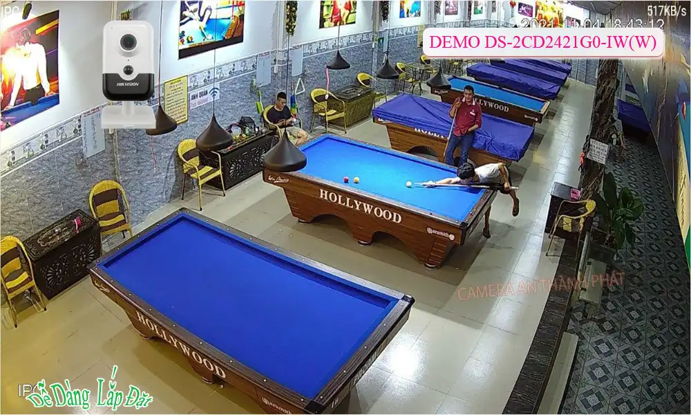 ➠  DS-2CD2421G0-IW sắc nét Hikvision