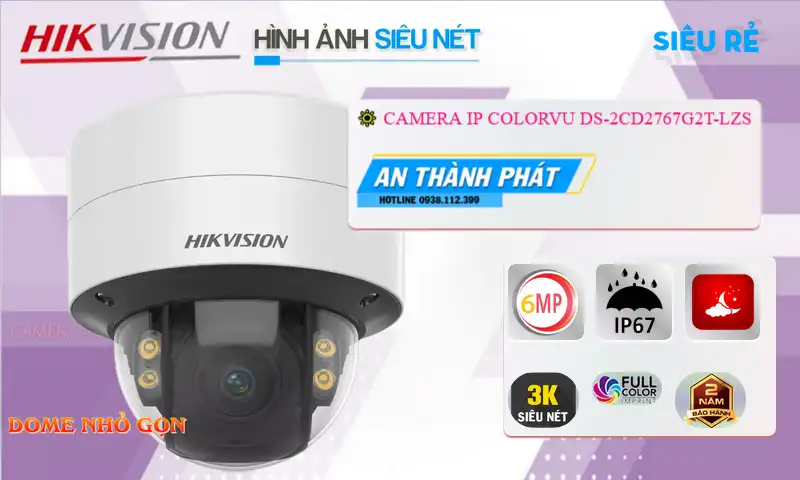 DS-2CD2767G2T-LZS sắc nét Hikvision