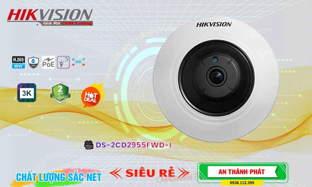 DS-2CD2955FWD-I sắc nét Hikvision ➠ DS-2CD2955FWD-I sắc nét Hikvision ➠