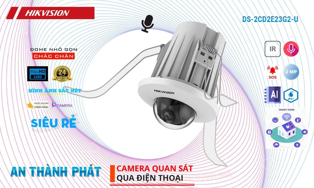 DS-2CD2E23G2-U sắc nét Hikvision