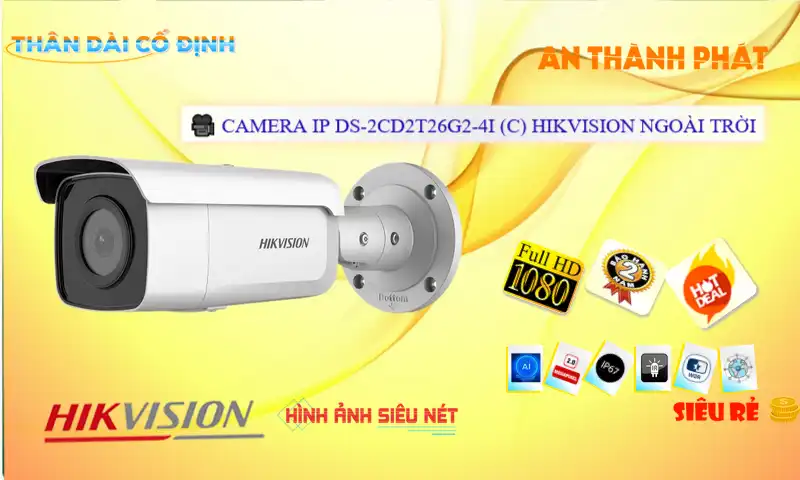 DS-2CD2T26G2-4I (C) sắc nét Hikvision