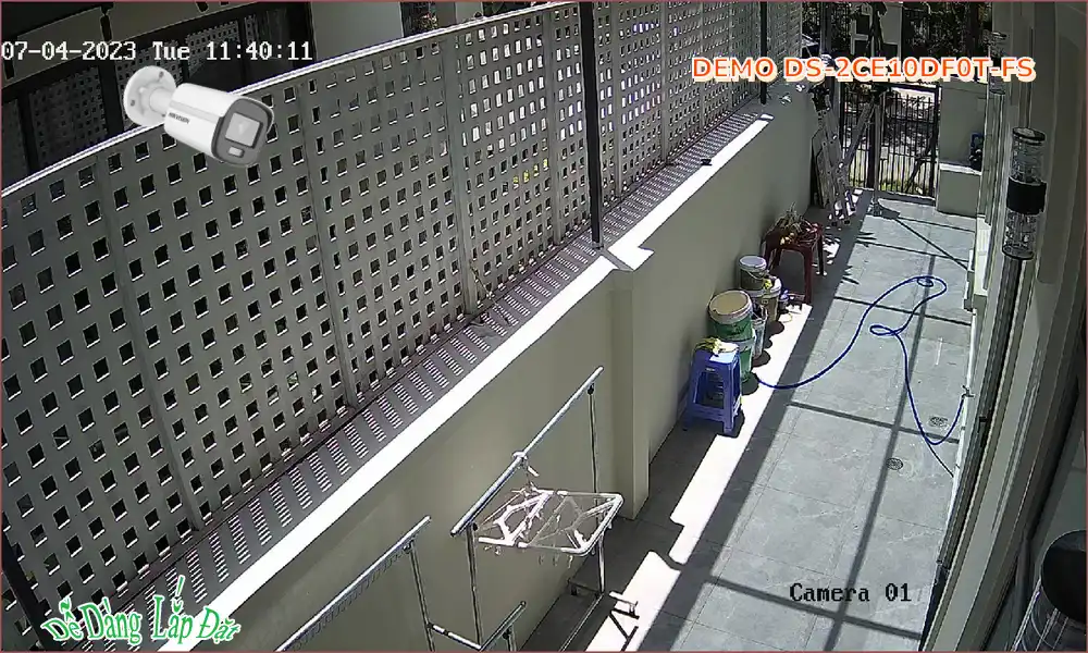 ➠  DS-2CE10DF0T-FS sắc nét Hikvision