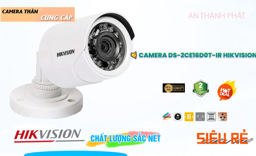 DS-2CE16D0T-IR sắc nét Hikvision