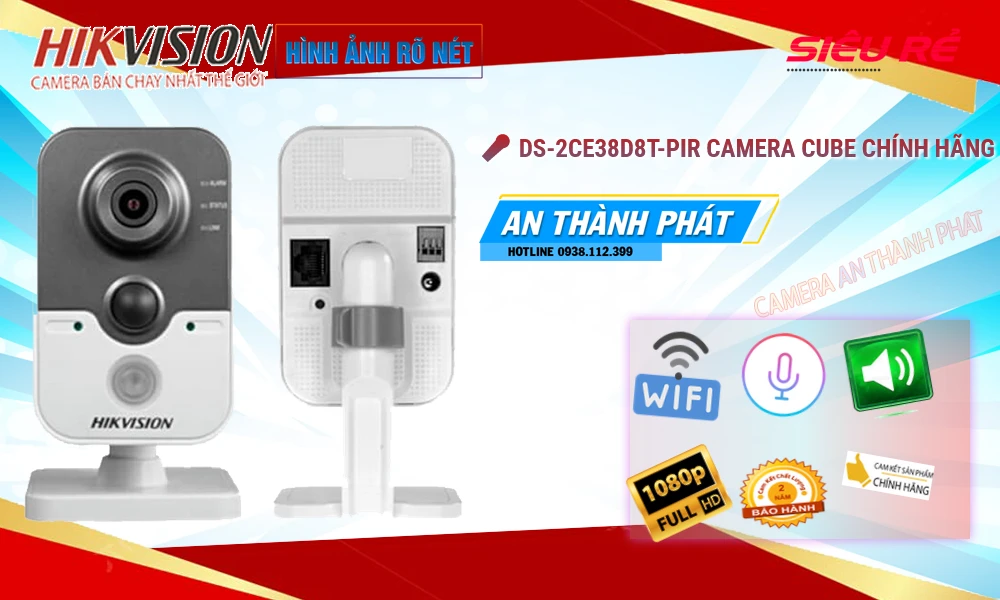 ✽  Camera DS-2CE38D8T-PIR  Hikvision Giá rẻ