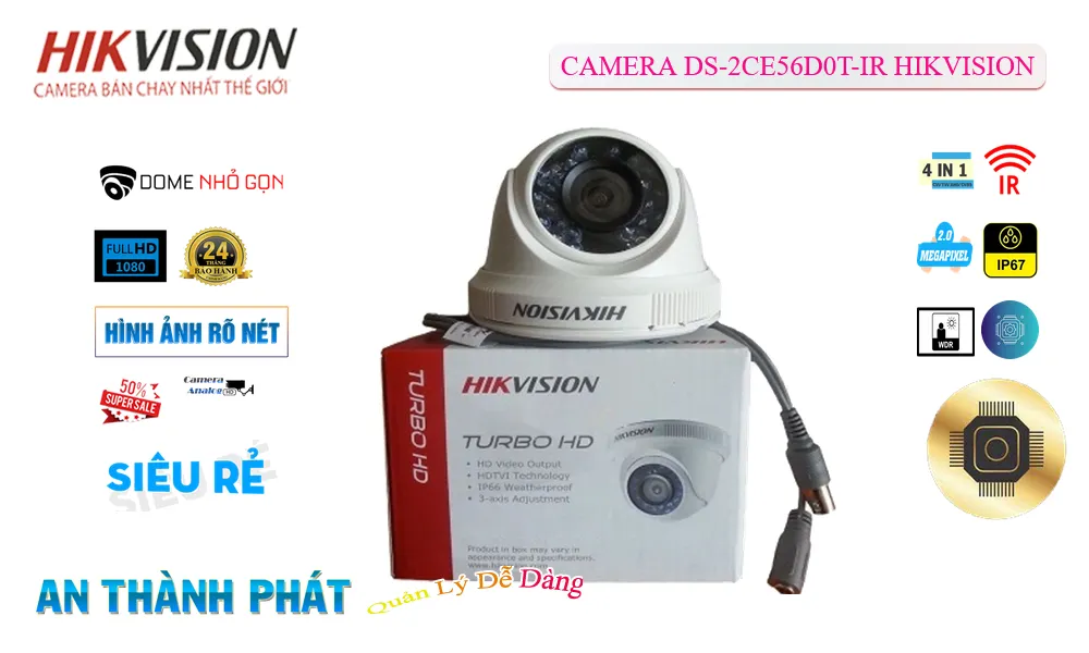 DS-2CE56D0T-IR sắc nét Hikvision