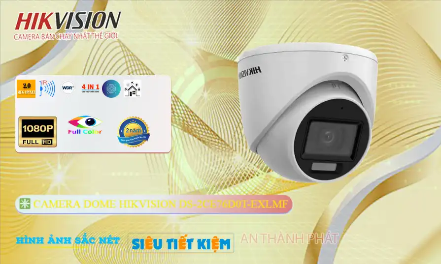 DS-2CE76D0T-EXLMF Camera Giá rẻ  Hikvision