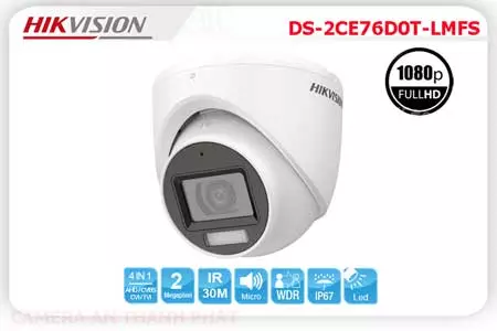 Camera Hikvision DS-2CE76D0T-LMFS Có Mic Tích Hợp