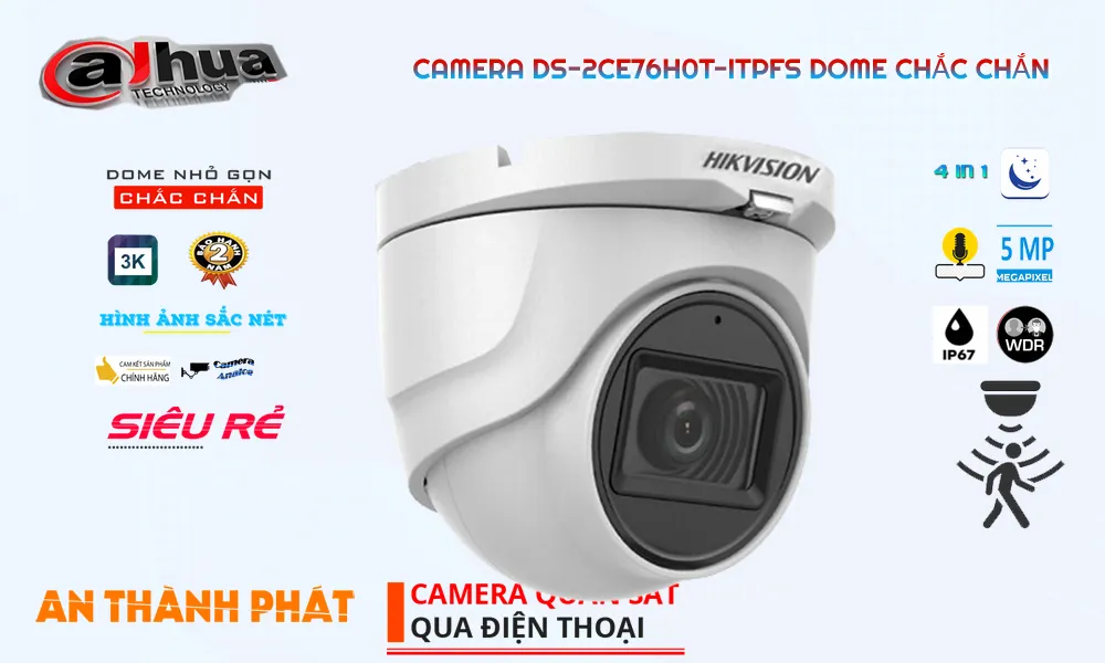 DS-2CE76H0T-ITPFS sắc nét Hikvision ➠