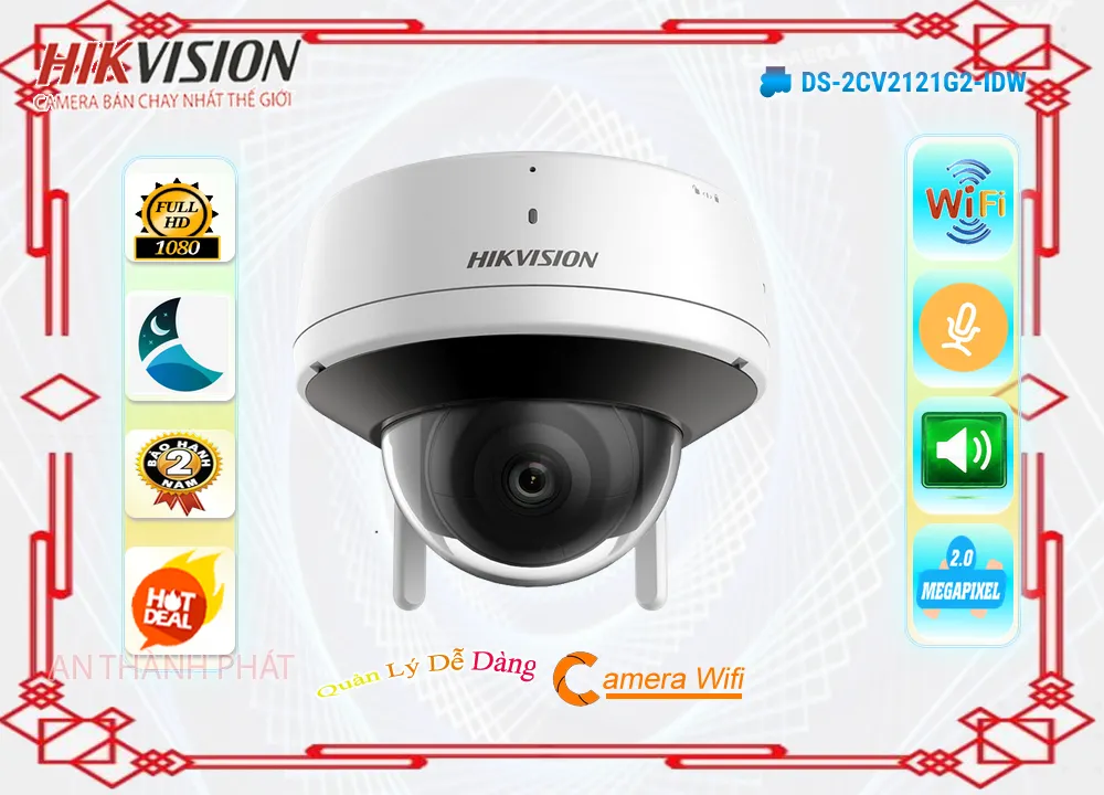 DS-2CV2121G2-IDW sắc nét Hikvision DS-2CV2121G2-IDW sắc nét Hikvision