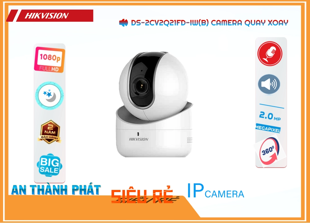 DS-2CV2Q21FD-IW(B) sắc nét Hikvision