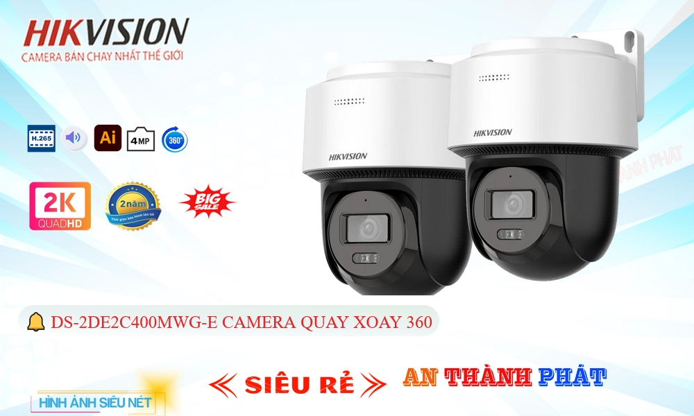 Camera An Ninh Hikvision DS-2DE2C400MWG-E Giá rẻ
