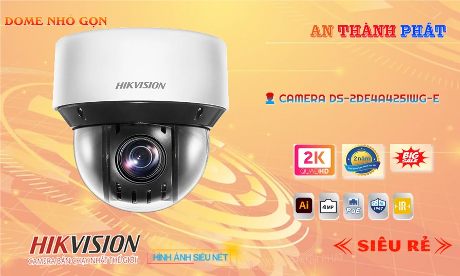 Camera IP Speed Dome DS-2DE4A225IW-DE