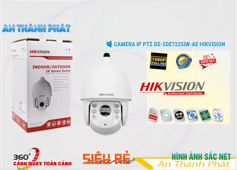 DS-2DE7225IW-AE sắc nét Hikvision DS-2DE7225IW-AE sắc nét Hikvision