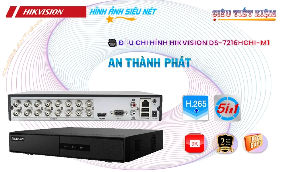 DS-7216HGHI-M1 Đầu ghi Camera Hikvision Giá rẻ