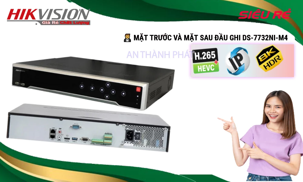 DS-7732NI-M4 sắc nét Hikvision