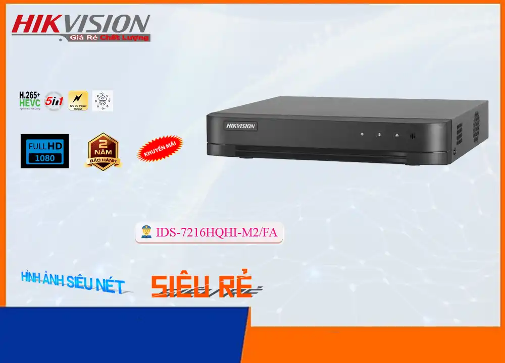 IDS-7216HQHI-M2/FA sắc nét Hikvision IDS-7216HQHI-M2/FA sắc nét Hikvision