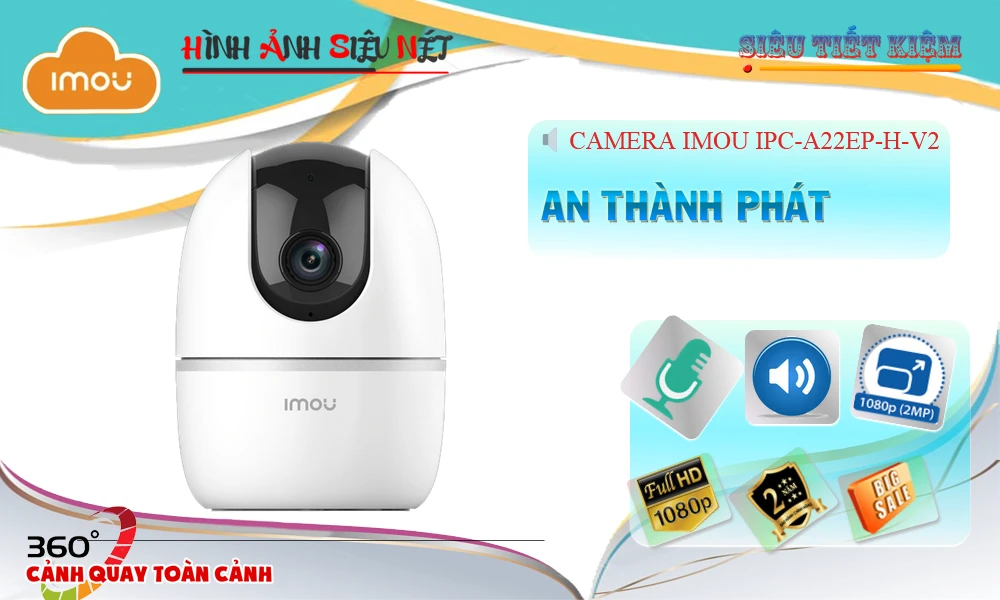 IPC-A22EP-H-V2 sắc nét Wifi Imou IPC-A22EP-H-V2 sắc nét Wifi Imou