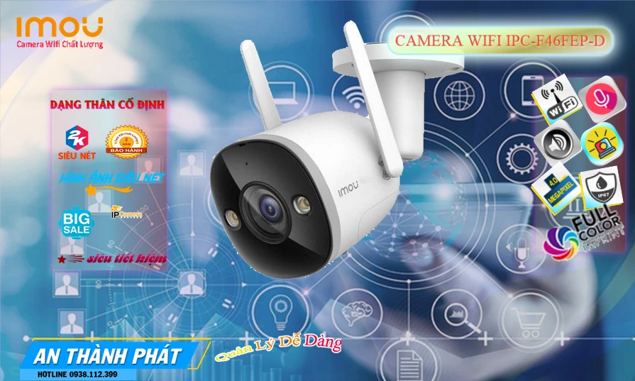 IPC-F46FEP-D sắc nét Wifi Imou
