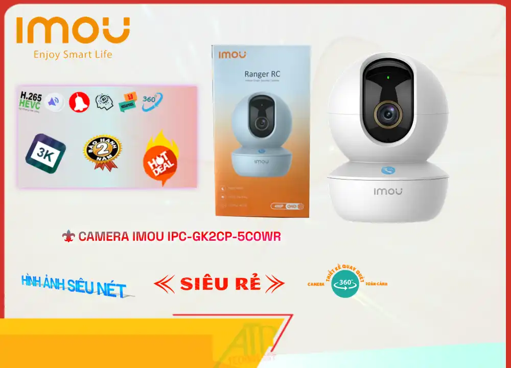 IPC-GK2CP-5C0WR sắc nét Wifi Imou