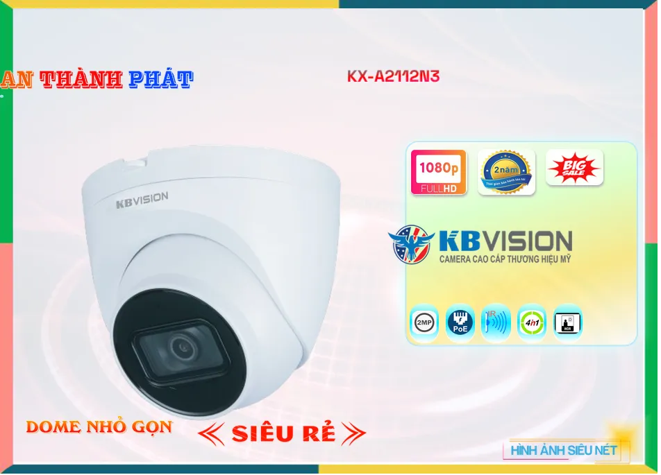 KX-A2112N3 sắc nét KBvision