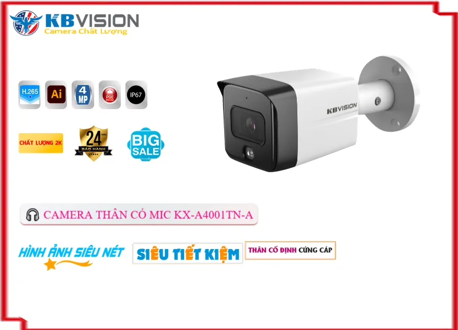 KX-A4001TN-A Camera Chính Hãng KBvision KX-A4001TN-A Camera Chính Hãng KBvision