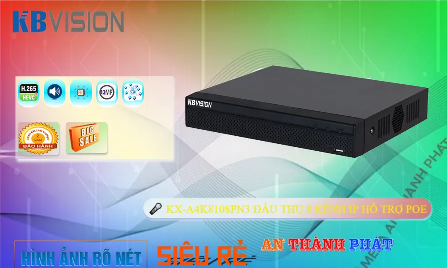 KX-A4K8108PN3 Đầu Ghi KBvision