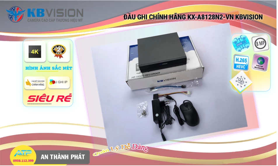KX-A8128N2-VN sắc nét KBvision ➠