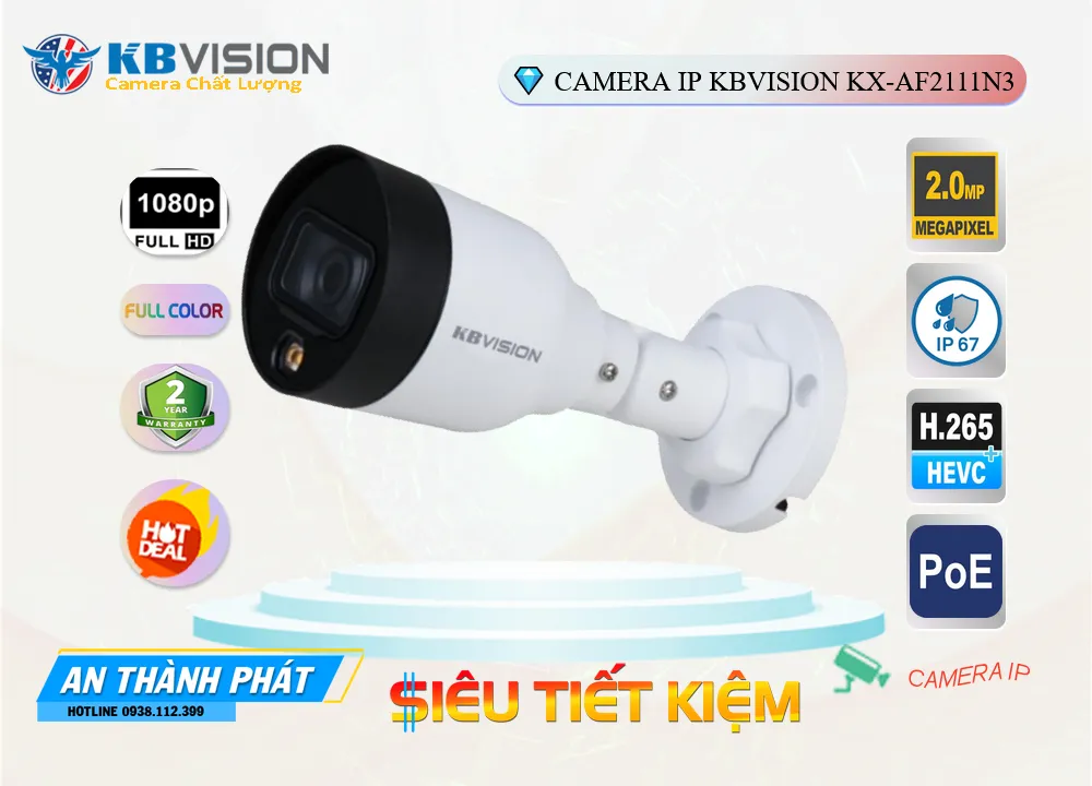 Camera IP Kbvision KX-AF2111N3,KX-AF2111N3 Giá Hấp Dẫn, Loại Camera KX-AF2111N3 Công Nghệ Mới,KX-AF2111N3 Cấp Nguồ Qua Dây Mạng  Chất lượng nhất,KX-AF2111N3 Giá Khuyến Mãi,Giá kỹ thuật KX-AF2111N3 FULL HD 1080P 2.0 megapixel ,Địa Chỉ Bán KX-AF2111N3,KX-AF2111N3 Giá Hấp Dẫn,KX-AF2111N3 Công Nghệ Mới