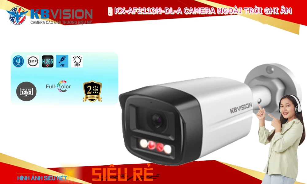 Camera IP PoE KBvision KX-AF2113N-DL-A Siêu rẻ