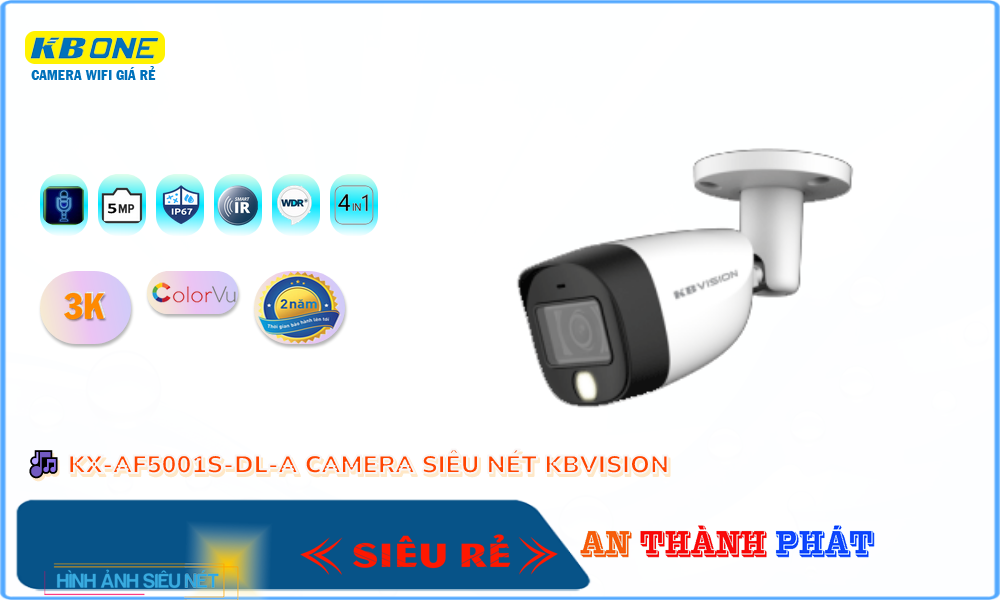 Camera KBvision Thiết kế Đẹp KX-AF5001S-DL-A Camera KBvision Thiết kế Đẹp KX-AF5001S-DL-A