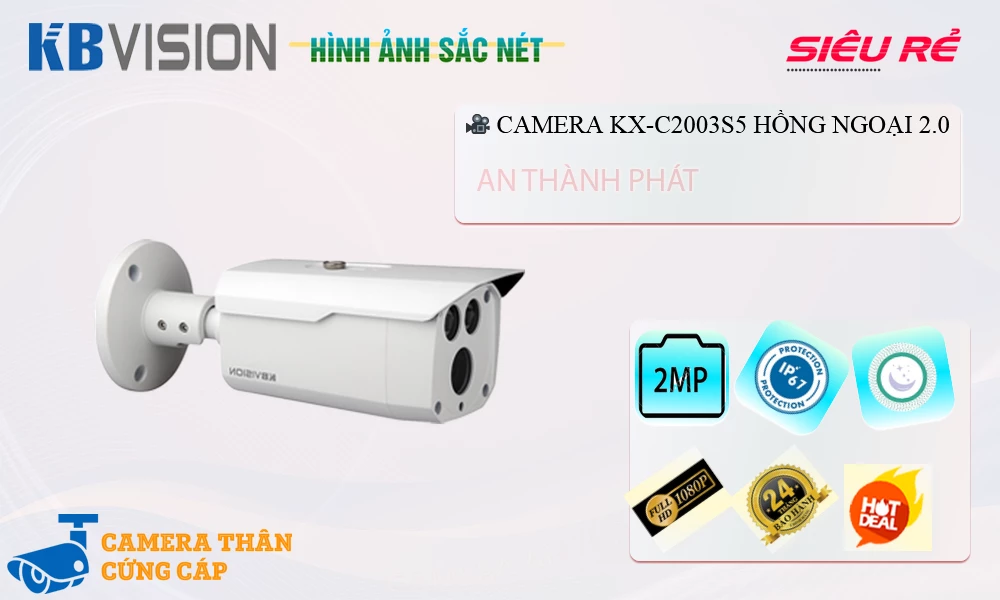 KX-C2003S5 sắc nét KBvision KX-C2003S5 sắc nét KBvision