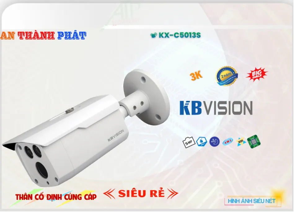KX-C5013S sắc nét KBvision KX-C5013S sắc nét KBvision