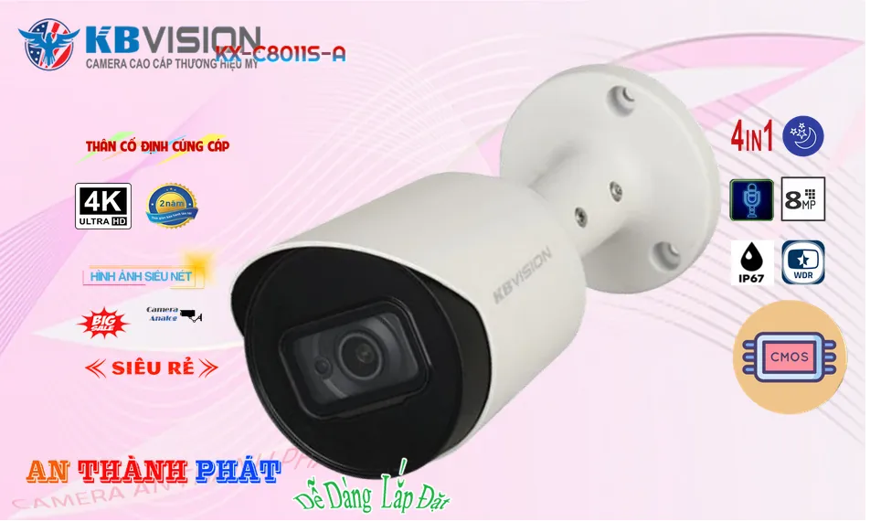 KX-C8011S-A sắc nét KBvision ➠