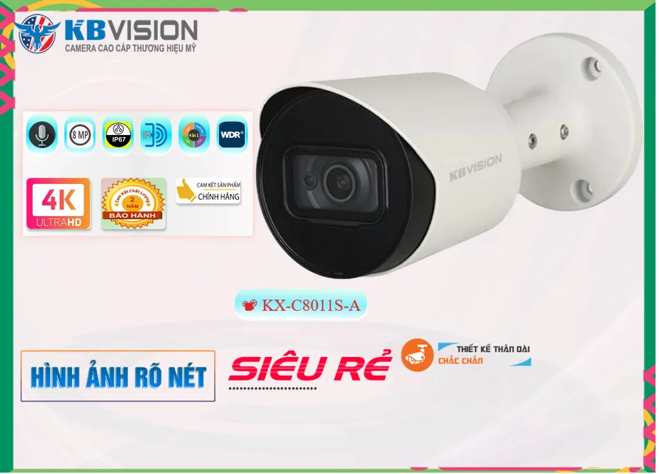 KX-C8011S-A sắc nét KBvision ➠
