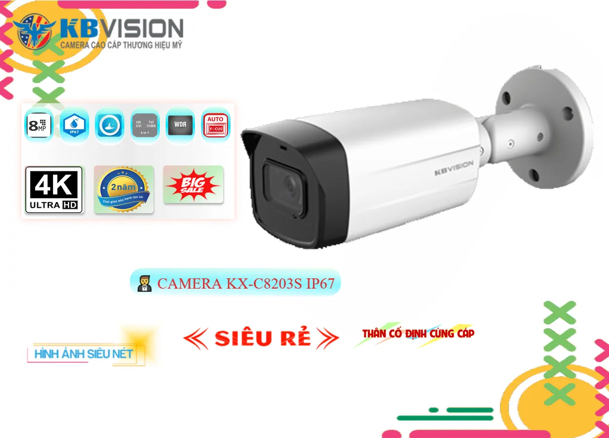 KX-C8203S sắc nét KBvision KX-C8203S sắc nét KBvision