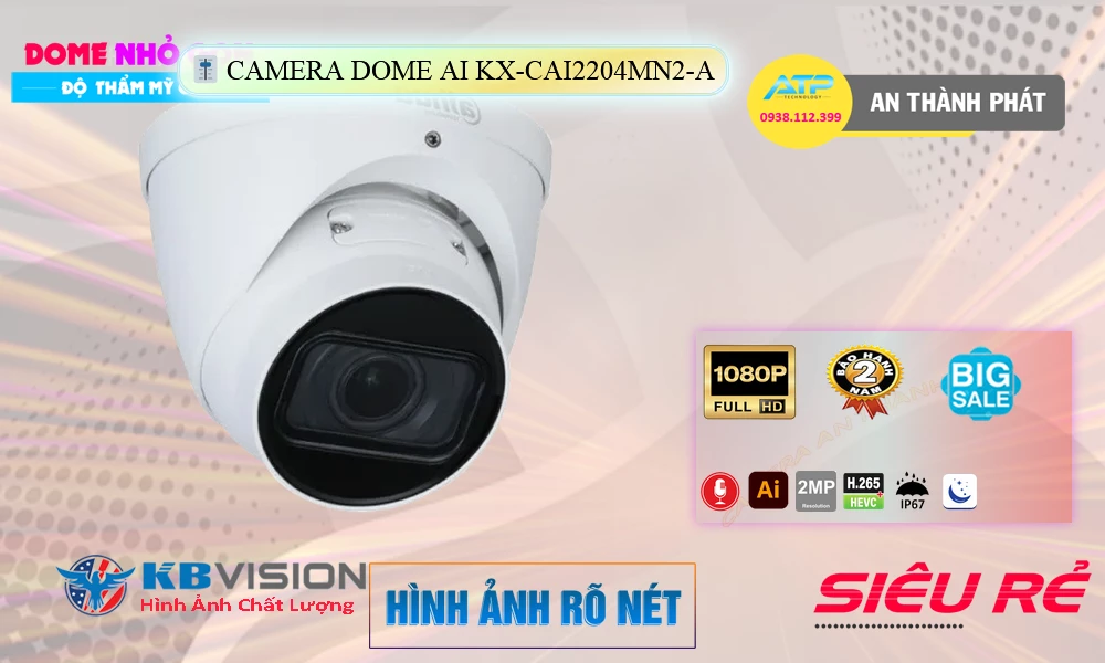 KX-CAi2204MN2-A sắc nét KBvision KX-CAi2204MN2-A sắc nét KBvision