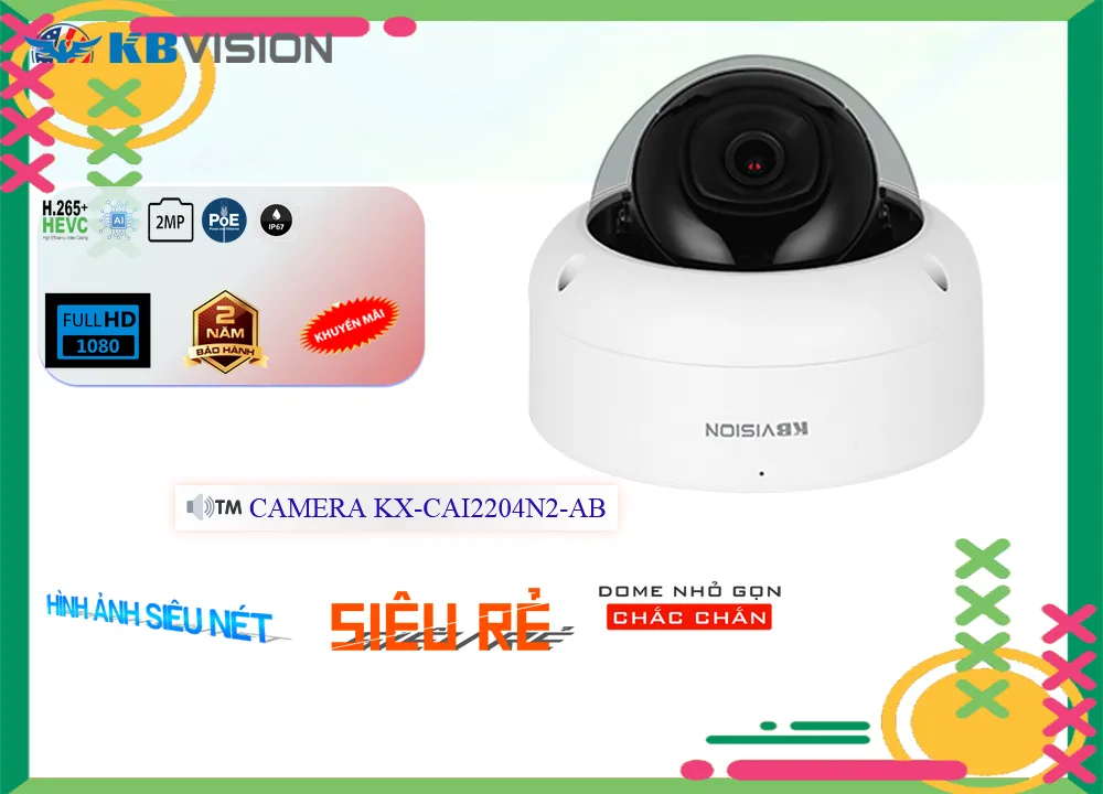 KX-CAi2204N2-AB sắc nét KBvision KX-CAi2204N2-AB sắc nét KBvision