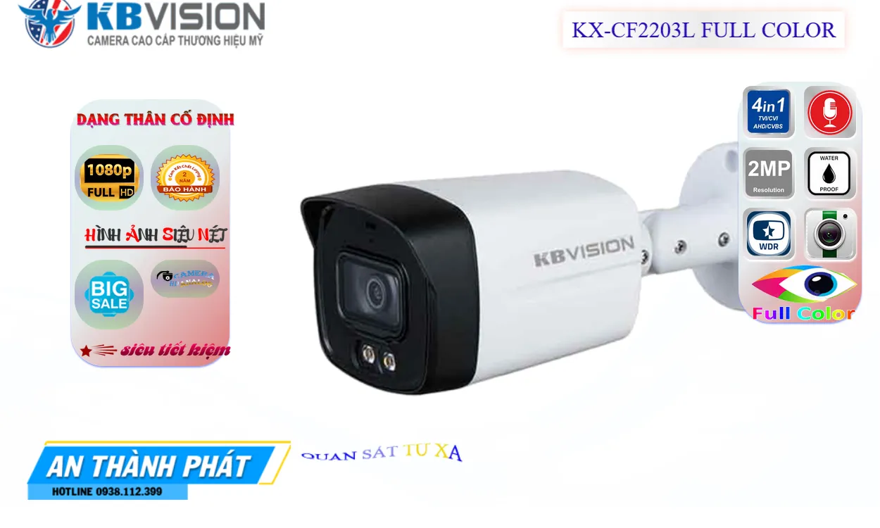KX-CF2203L sắc nét KBvision KX-CF2203L sắc nét KBvision