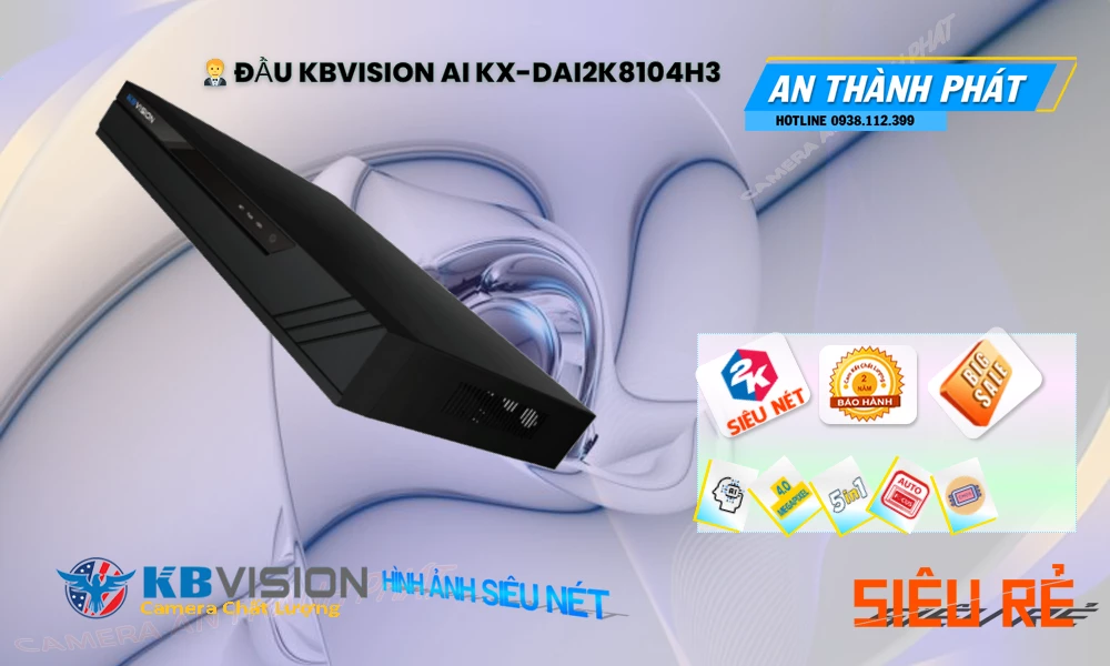 KX-DAi2K8104H3 sắc nét KBvision KX-DAi2K8104H3 sắc nét KBvision