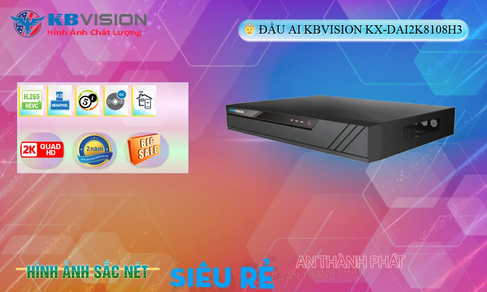 KX-DAi2K8108H3 sắc nét KBvision