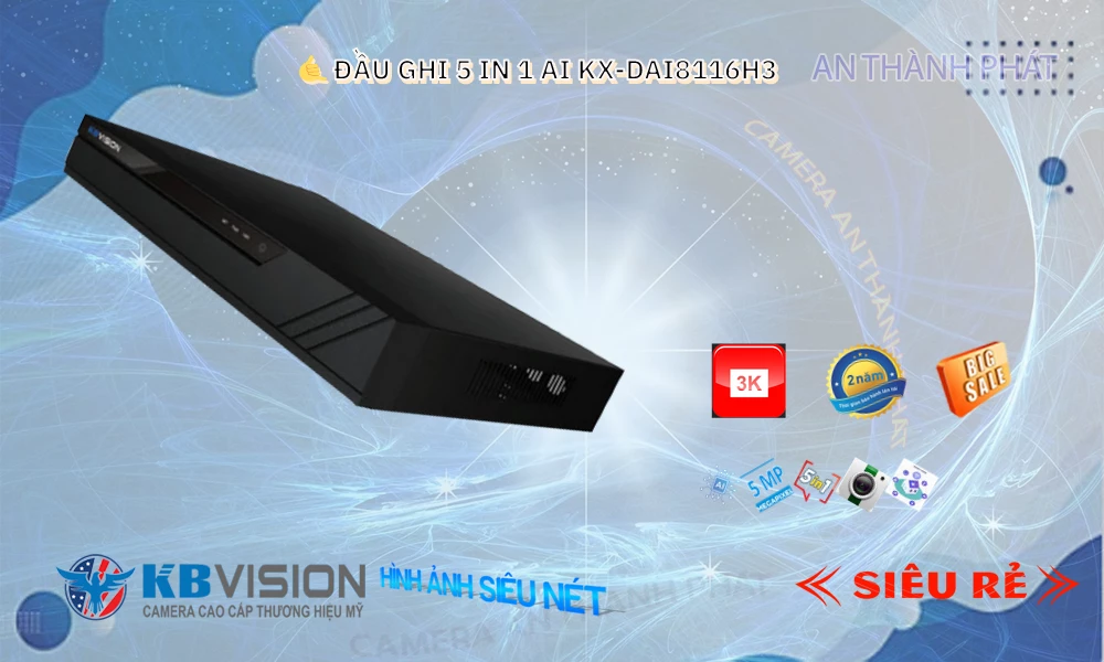 KX-DAi8116H3 sắc nét KBvision