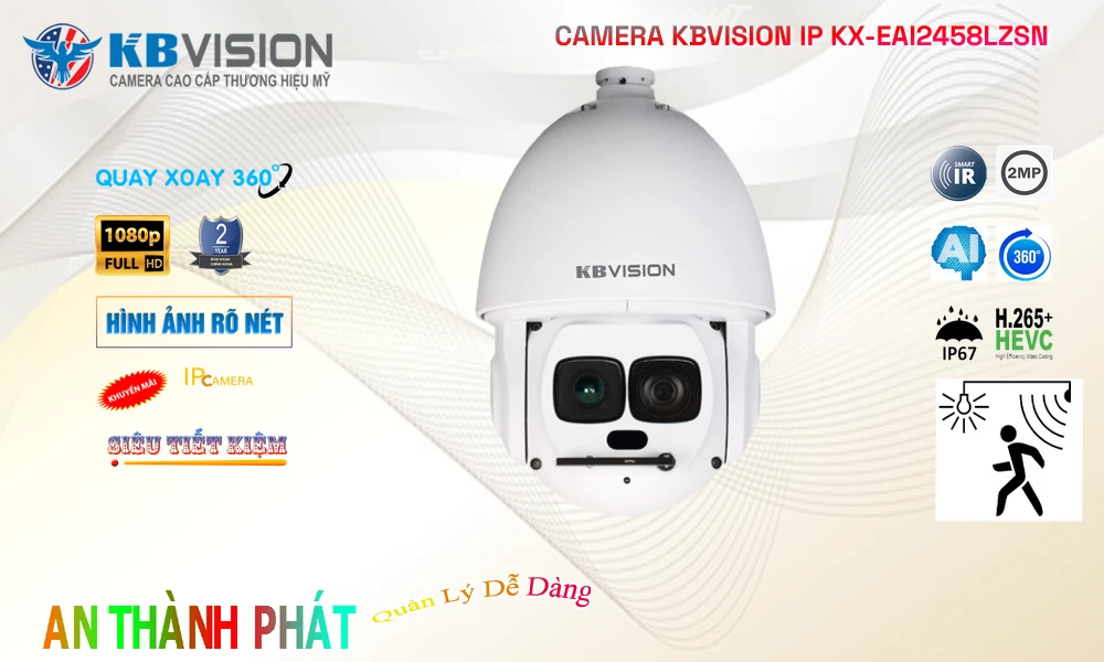 Camera IP SPEEDDOME KX-EAi2458LZSN Thương hiệu KBVISION 
