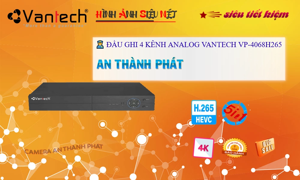 ✲ VP-4068H265 Đầu Thu VanTech ✲ VP-4068H265 Đầu Thu VanTech